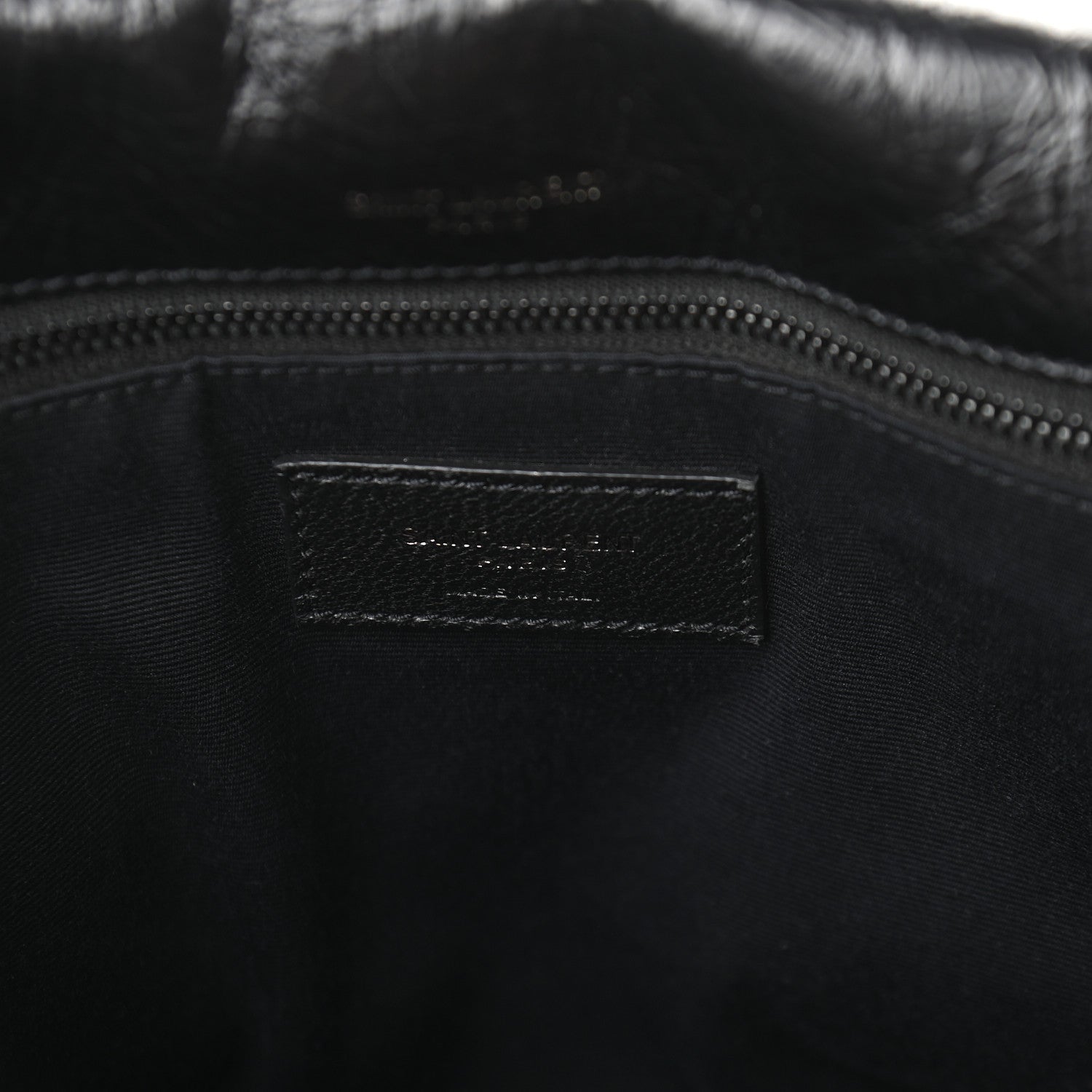 Saint Laurent Crinkled Calfskin Matelasse Monogram Medium Niki Chain Satchel Black 6 of 9
