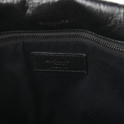Saint Laurent Crinkled Calfskin Matelasse Monogram Medium Niki Chain Satchel Black 6 of 9