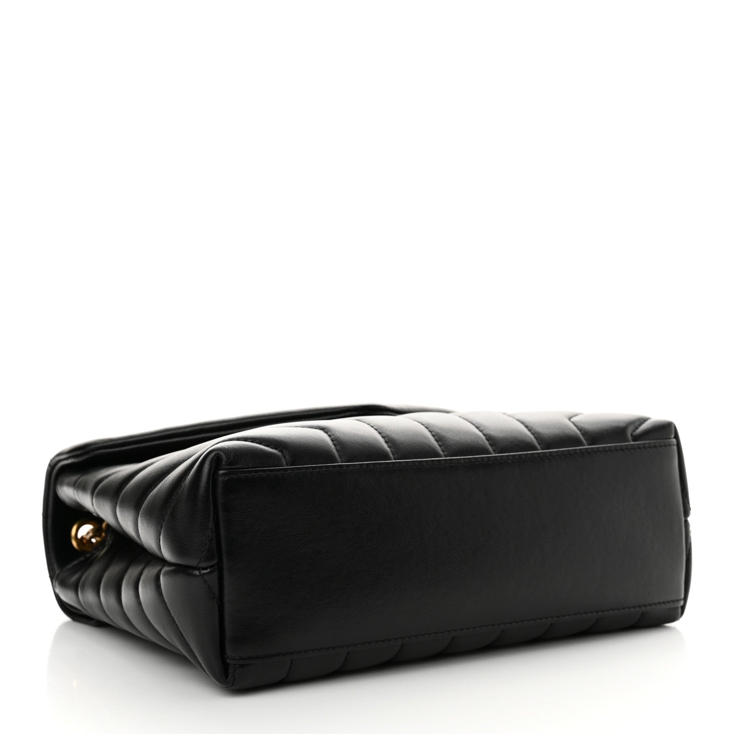 Saint Laurent Calfskin Y Quilted Monogram Small Loulou Chain Satchel Black 4 of 11