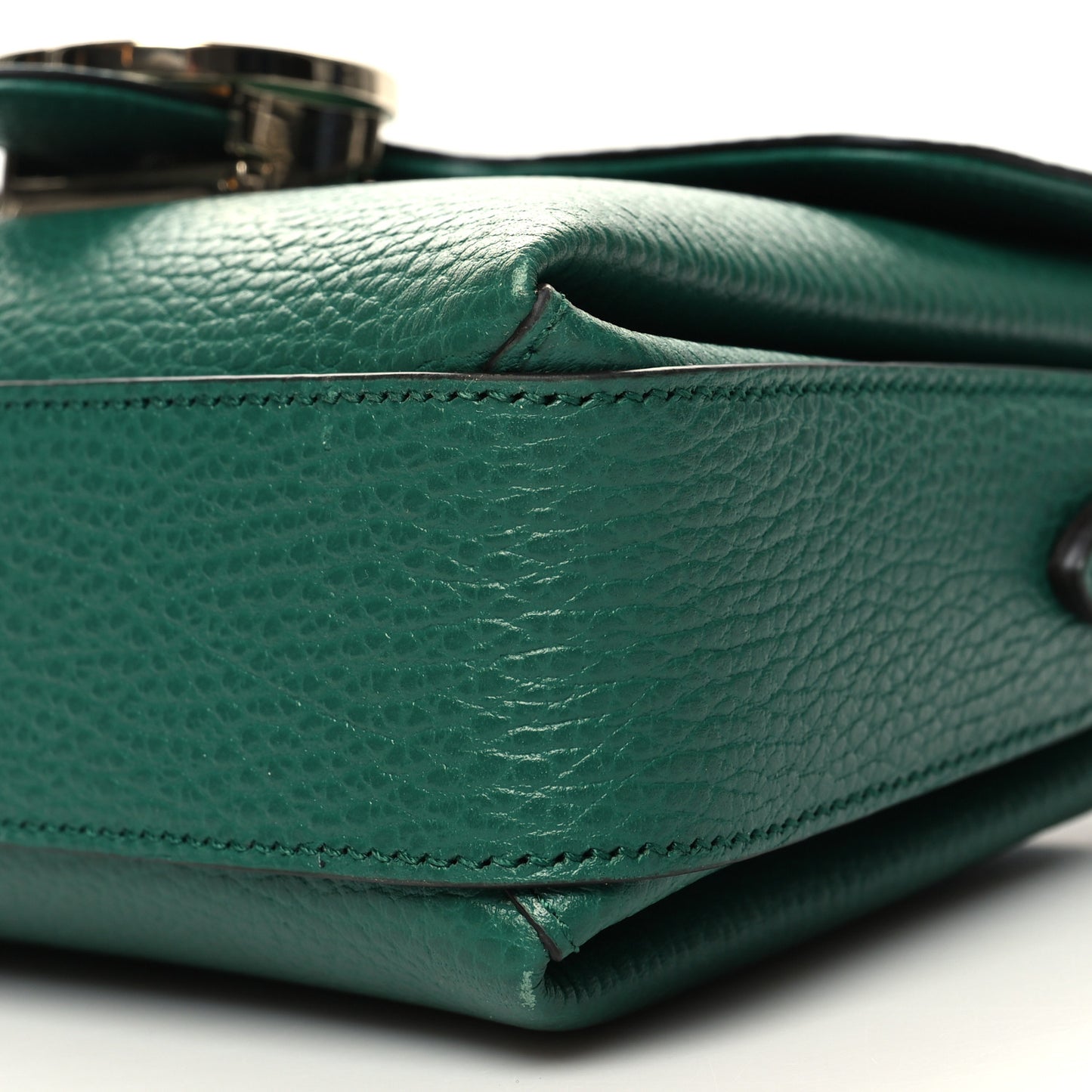 Dollar Calfskin Interlocking G Crossbody Bag Emerald