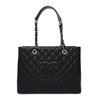 Chanel Caviar Quilted Grand Shopping Tote GST Black 1 of 11