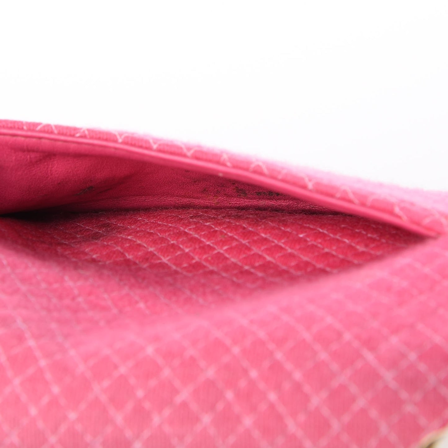 Jersey Micro Quilted Medium Single Flap Pink