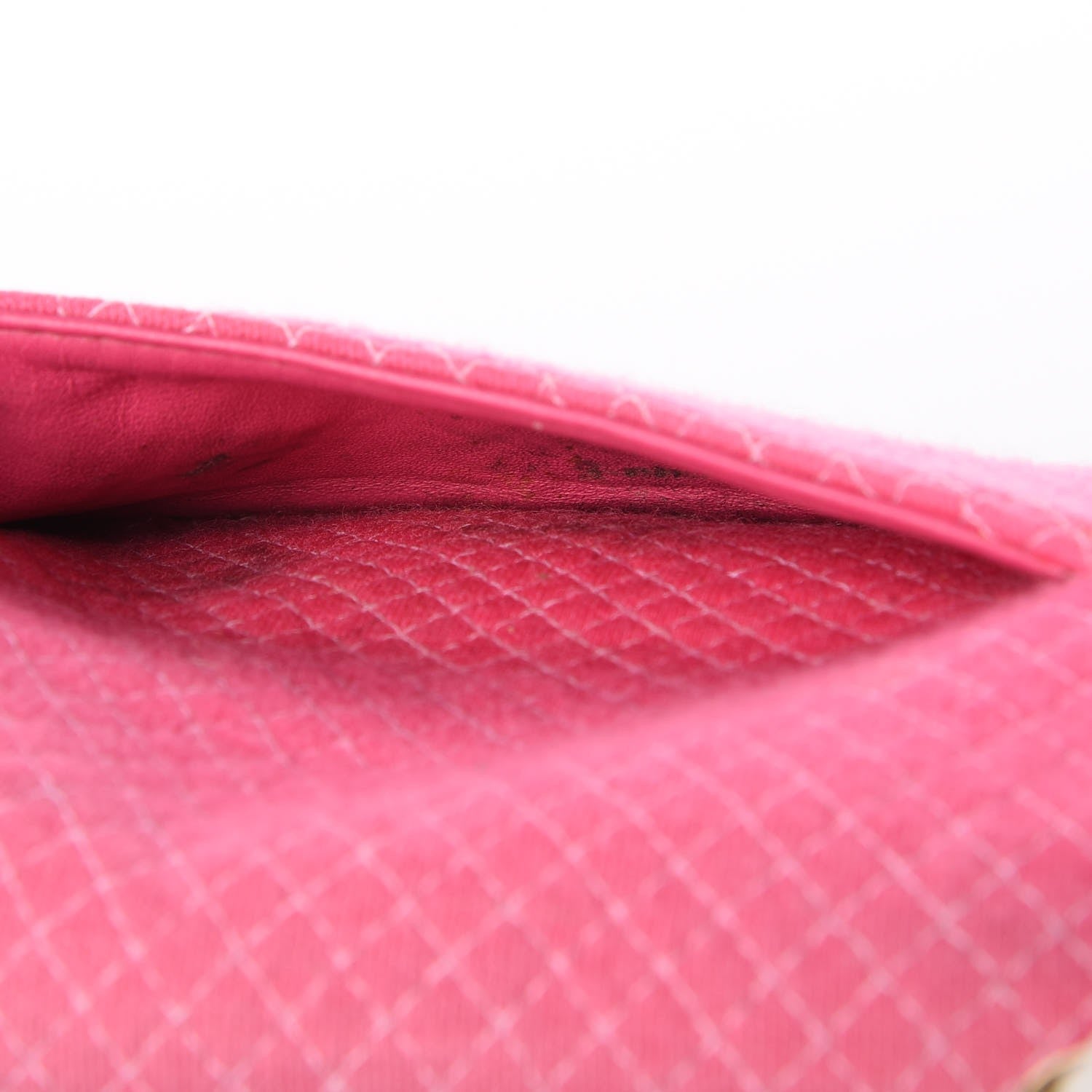 Chanel Jersey Micro Quilted Medium Single Flap Pink 11 of 12