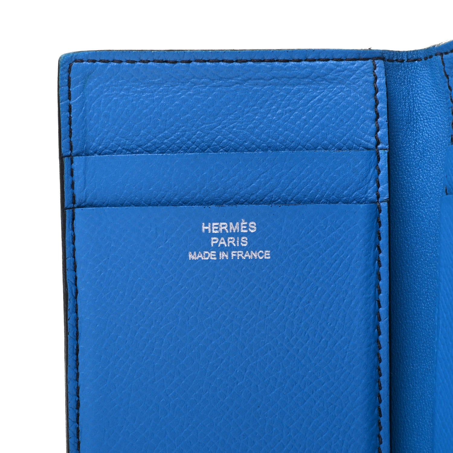 Hermes Epsom MC2 Card Holder Case Bleu Saphir Bleu Zanzibar 6 of 9