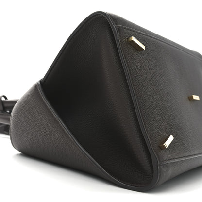Salvatore Ferragamo Hammered Calfskin Small Hug Bag  Burnt Ocra 7 of 8