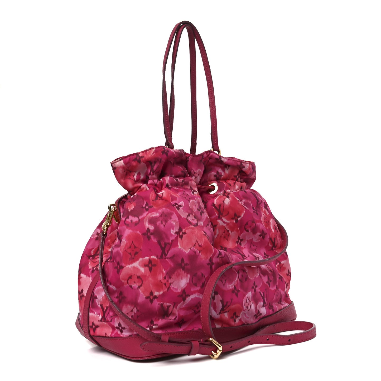 Nylon Monogram Ikat Noefull MM Rose Indien