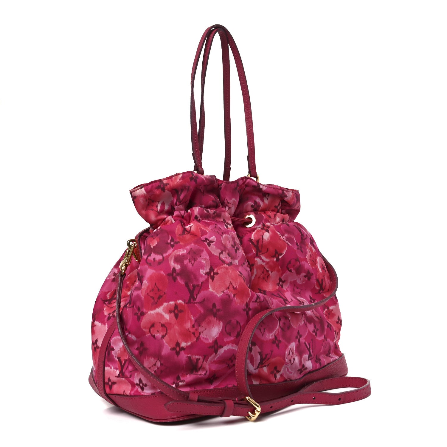 Louis Vuitton Nylon Monogram Ikat Noefull MM Rose Indien 4 of 23