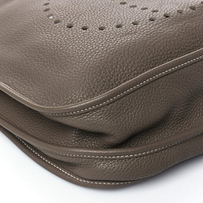 Hermes Taurillon Clemence Evelyne III TGM Etoupe 9 of 10