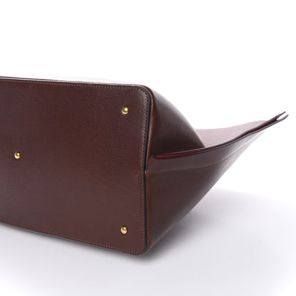 Valentino Garavani Grainy Calfskin Medium VLogo Escape Shopper Rubin 11 of 14