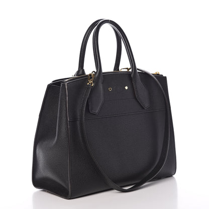 Louis Vuitton Taurillon City Steamer MM Black 3 of 11
