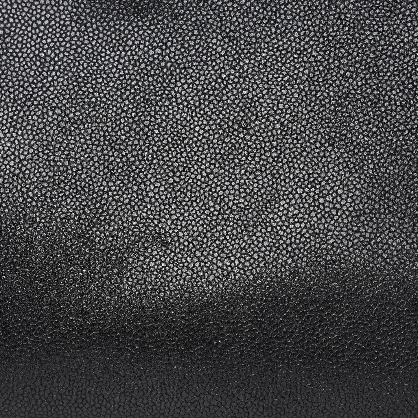 Metallic Grained Calfskin Woven Chain Large Shopping Bag Black