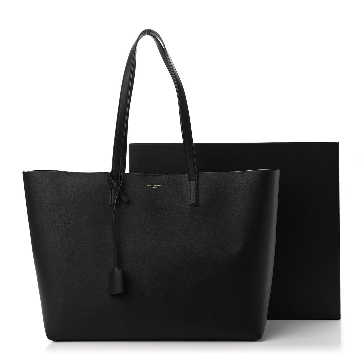 Calfskin Large Shopping Tote Black