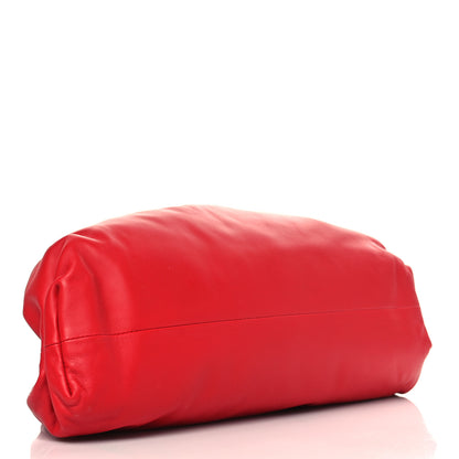 Bottega Veneta Smooth Butter Calf The Pouch Oversized Clutch Bright Red 4 of 9