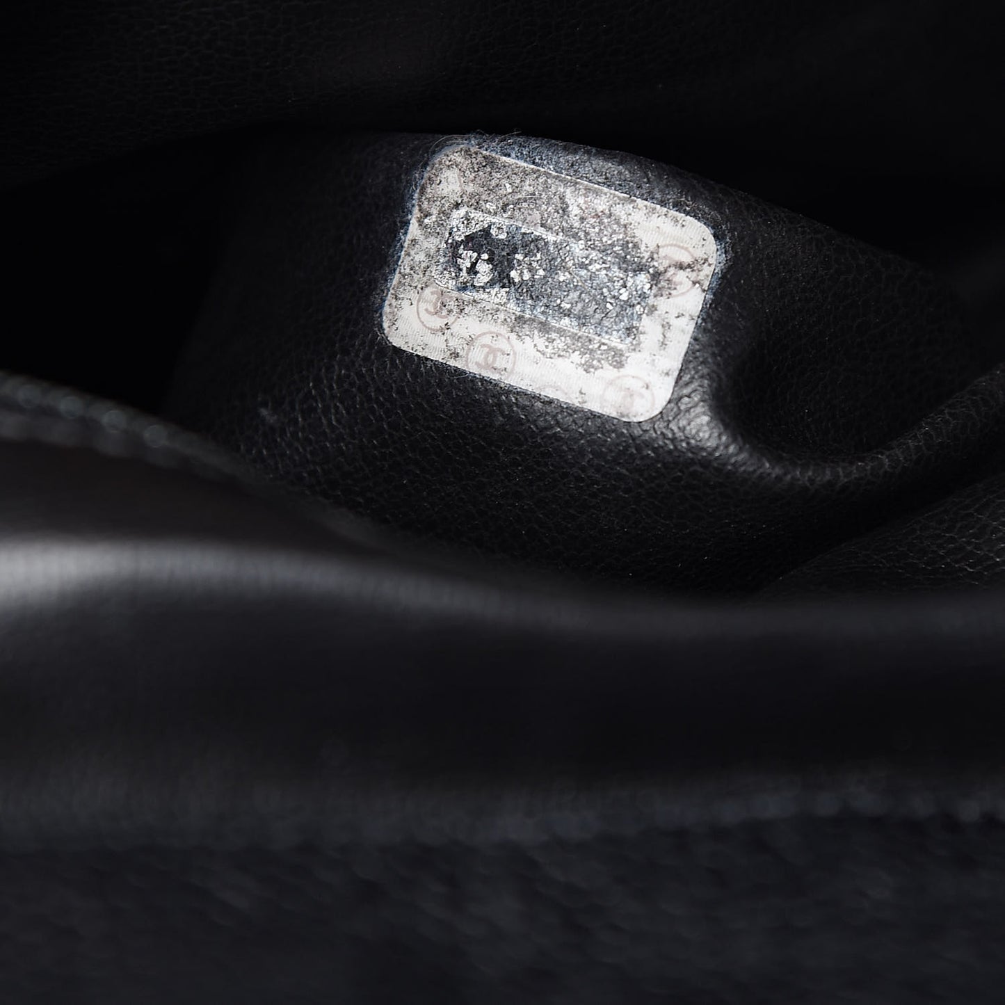 Caviar Drawstring Backpack Black