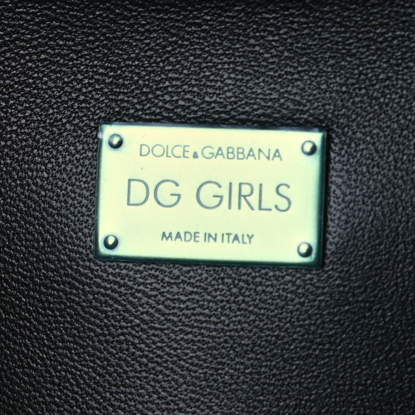 Nappa DG Girls Shoulder Bag Black