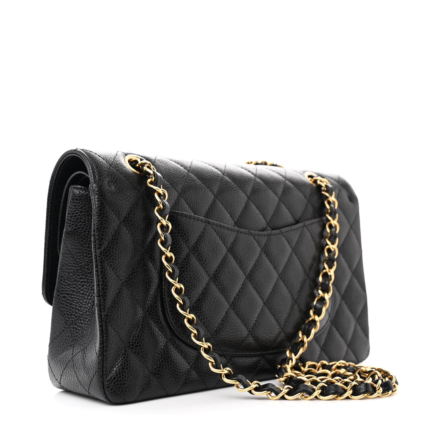 Chanel Caviar Quilted Medium Double Flap Black 3 of 10