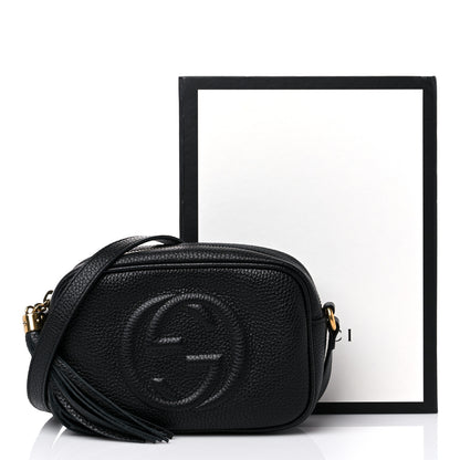 Gucci Pebbled Calfskin Mini Soho Disco Bag Black 12 of 12