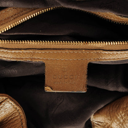 Gucci Pebbled Calfskin G Wave Shoulder Bag Light Brown 7 of 8