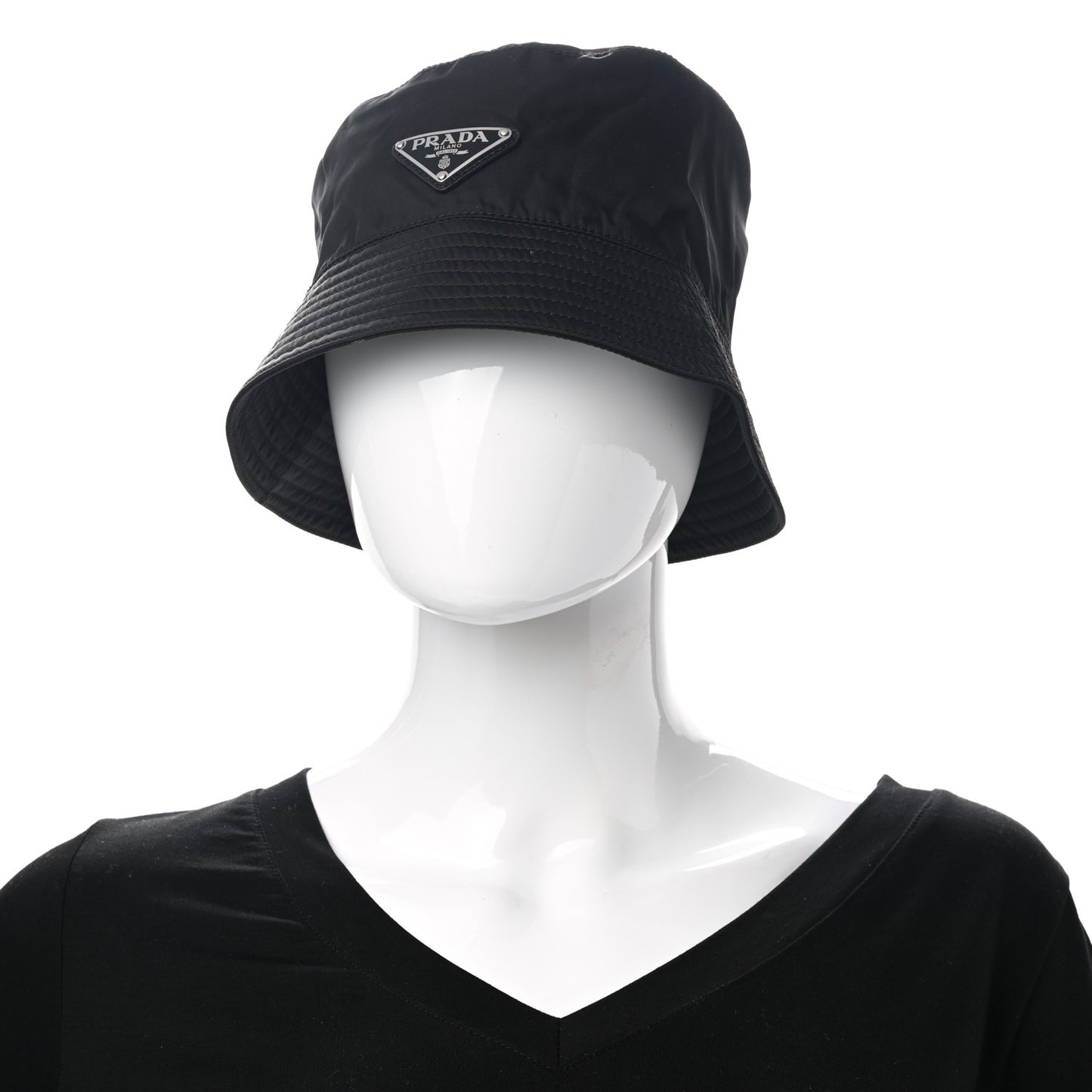 Nylon Bucket Hat S Black