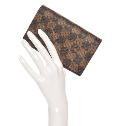 Louis Vuitton Damier Ebene Porte-Monnaie Tresor Wallet 2 of 8