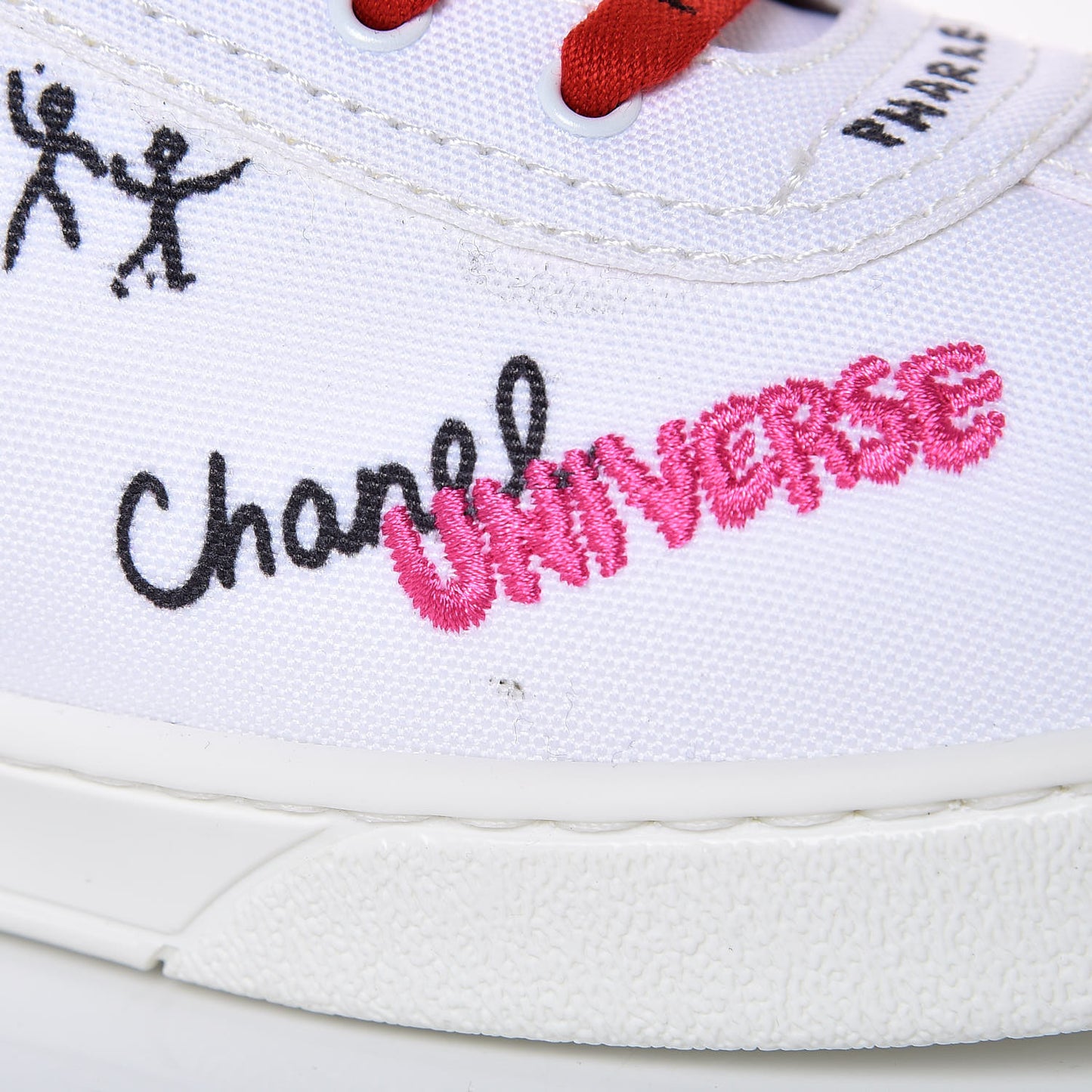 x Pharrell Williams Mens Calfskin Sneakers 45 White