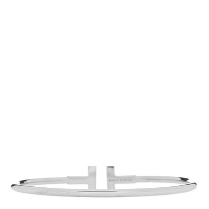 Tiffany 18K White Gold T Wire Bracelet 2 of 4