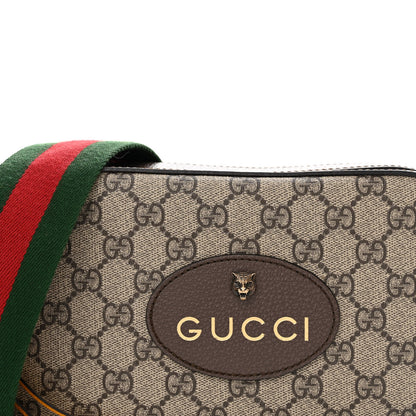 Gucci GG Supreme Monogram Web Neo Vintage Shoulder Bag Beige New Acero Crop 9 of 13