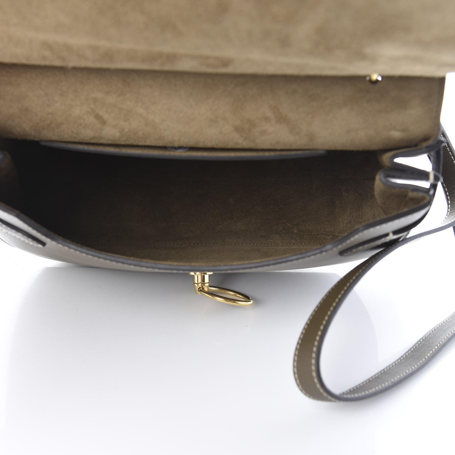Mulberry Silky Calfskin Amberley Satchel Dark Palm 5 of 9
