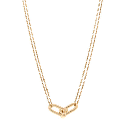 Tiffany 18K Yellow Gold HardWear Double Link Pendant Necklace 1 of 5