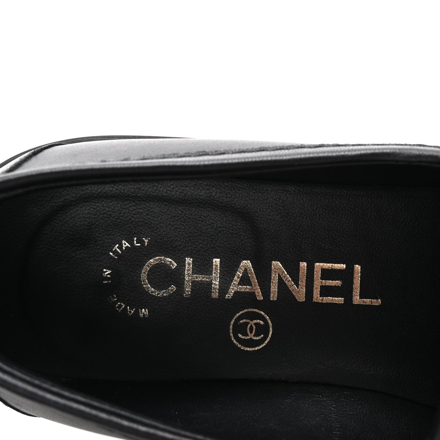 Lambskin Quilted CC Turnlock Loafers 35.5 Black