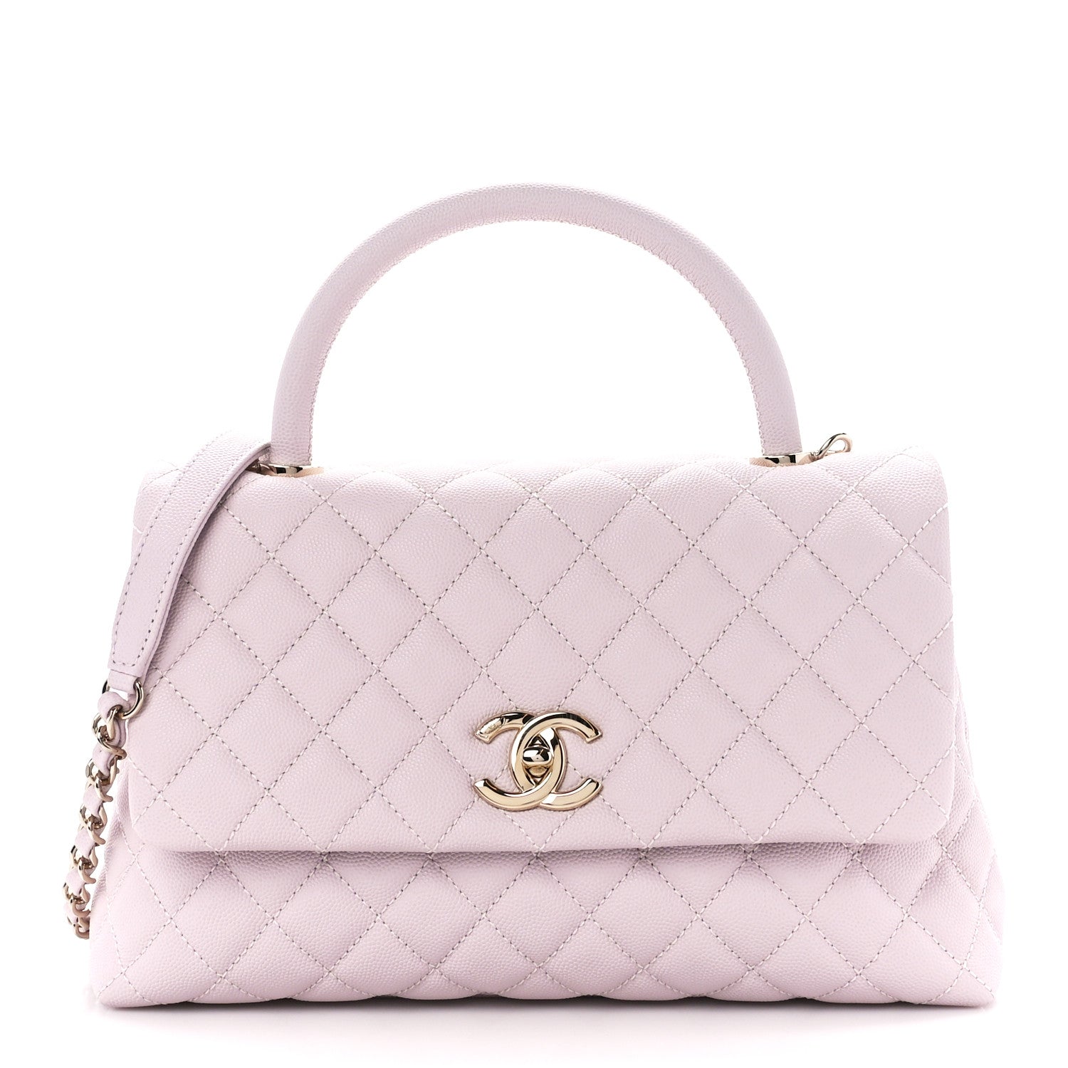 Chanel Caviar Quilted Small Coco Handle Flap Light Pink 1 of 11