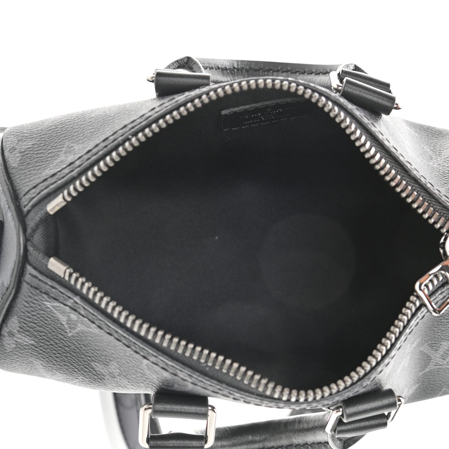 Reverse Monogram Eclipse Keepall XS Black