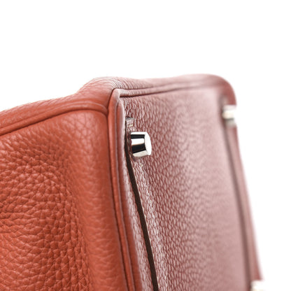 Hermes Taurillon Clemence Birkin 30 Sanguine 26 of 30