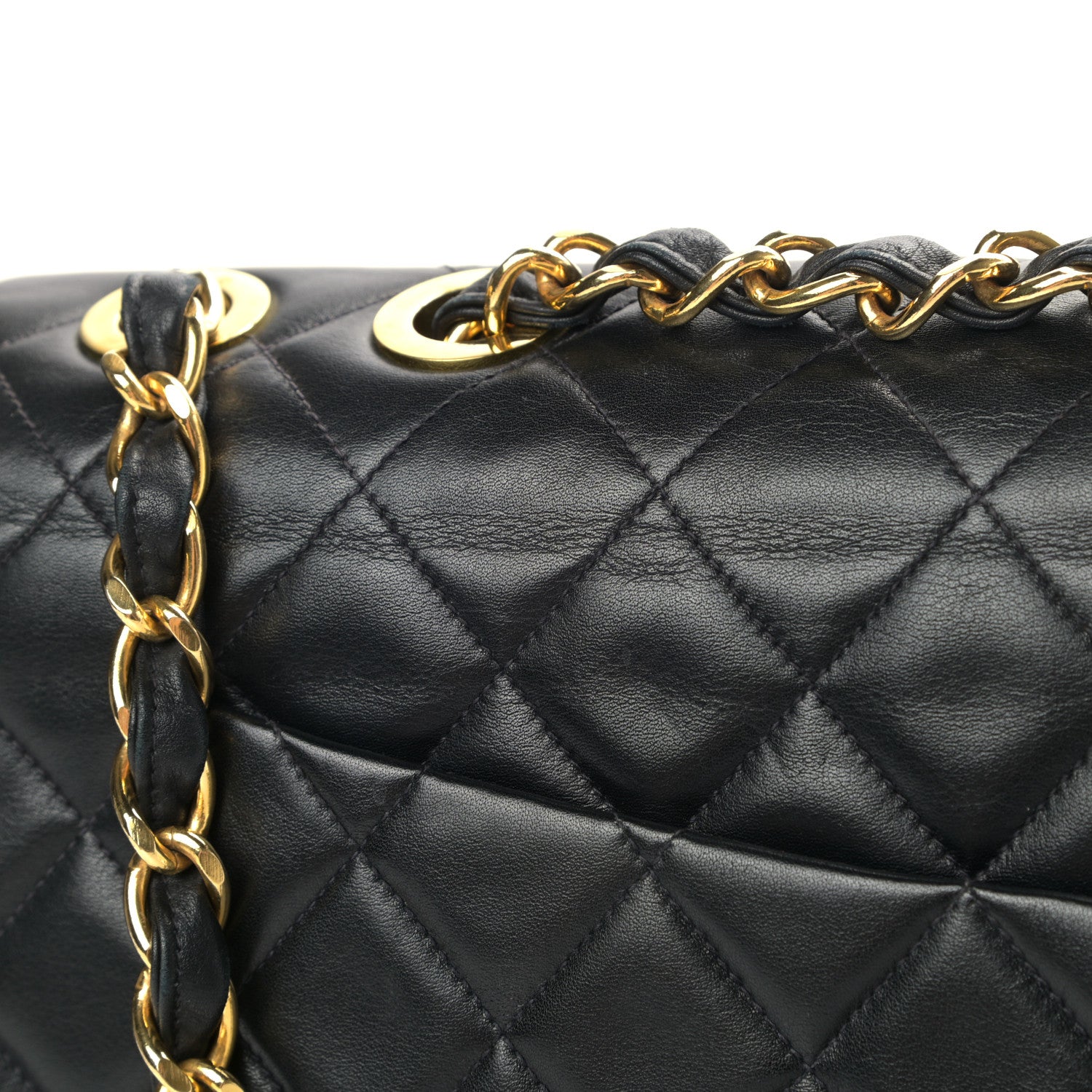 Chanel Lambskin Quilted XL Jumbo Single Flap Black 11 of 12