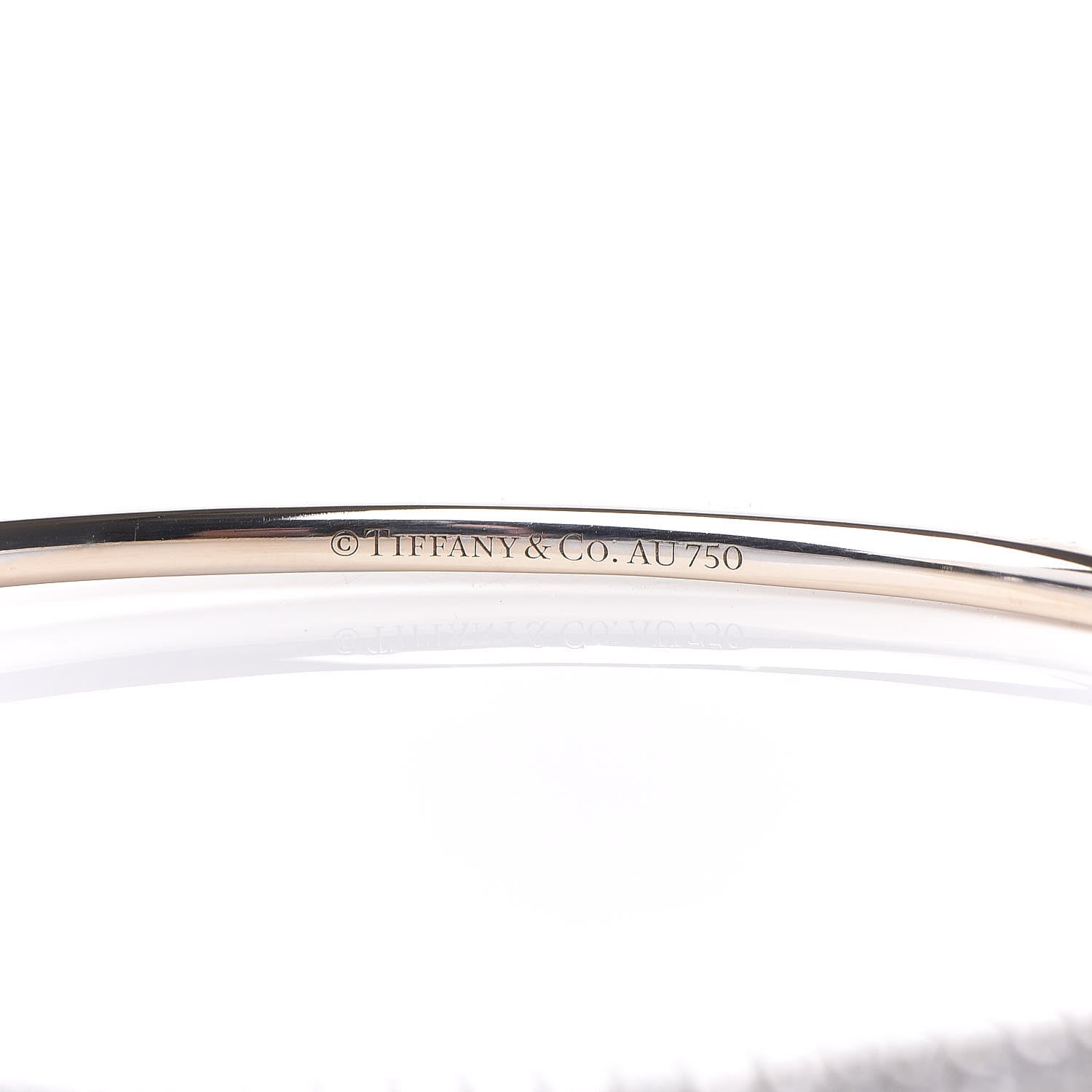 Tiffany 18K White Gold Diamond Metro Hinged Bangle 5 of 7