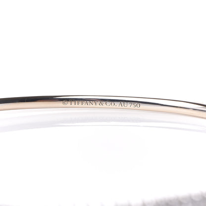 Tiffany 18K White Gold Diamond Metro Hinged Bangle 5 of 7