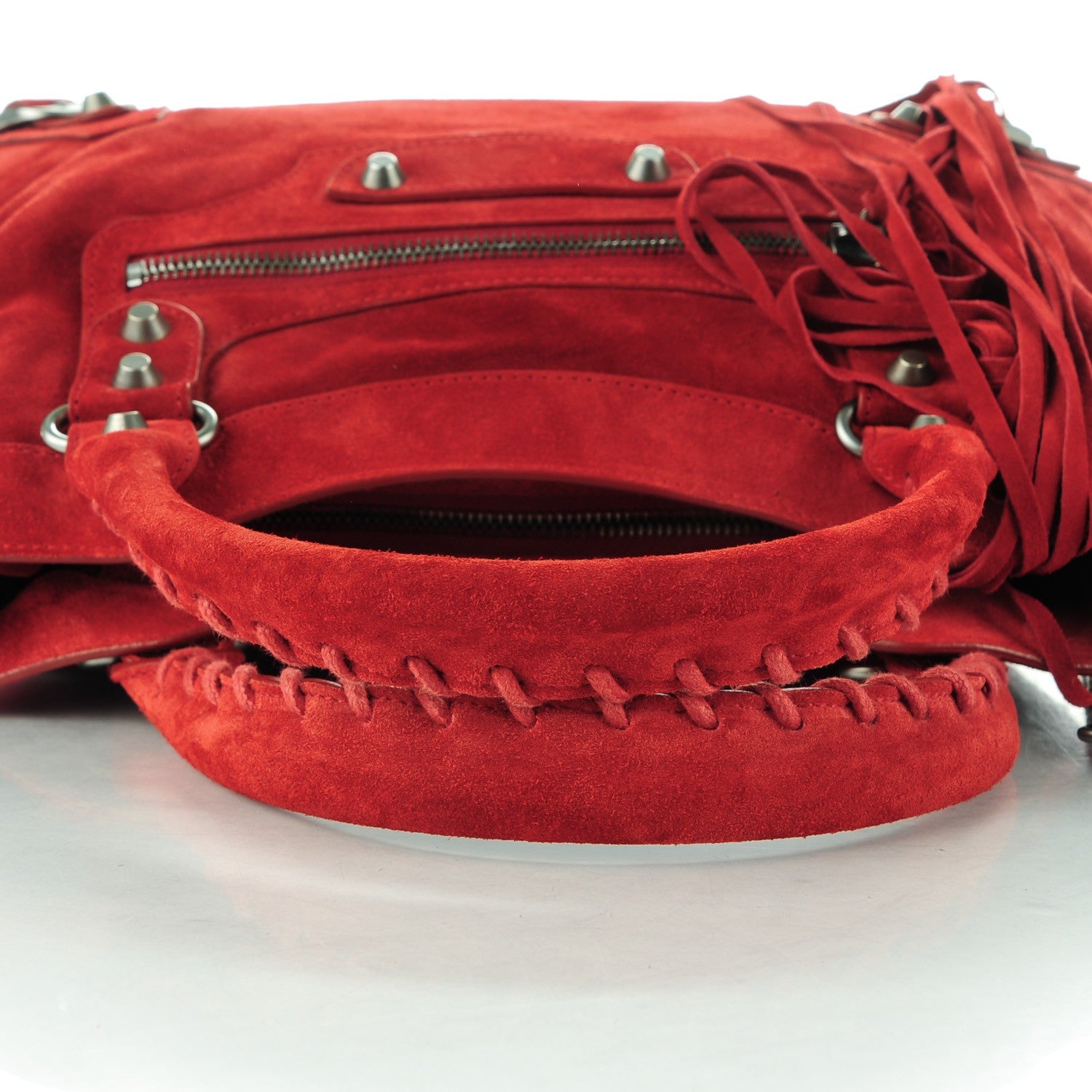 Balenciaga Baby Daim Suede Classic Hardware Town Rouge Coquelicot 5 of 8