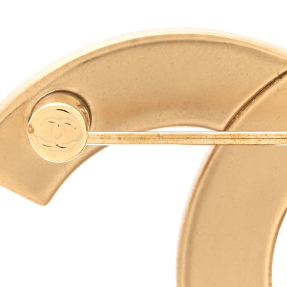 Chanel Metal Crystal Baguette CC Brooch Gold 5 of 5