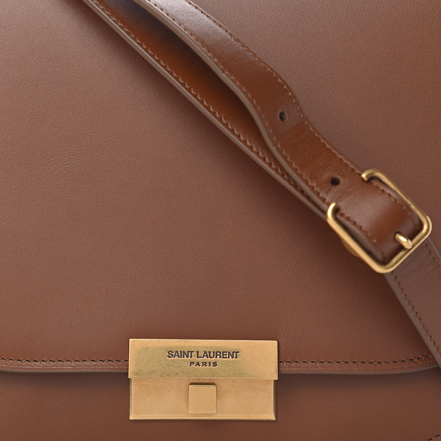 Saint Laurent Calfskin Betty Messenger Deep Moka 11 of 14