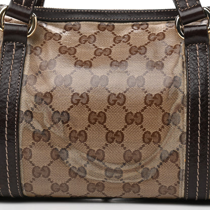 Gucci Crystal Monogram Duchessa Boston Bag Brown 8 of 12
