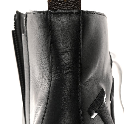 Louis Vuitton LOUIS VUITTON Calfskin Monogram Star Trail Ankle Boots 40.5 Black 14 of 14