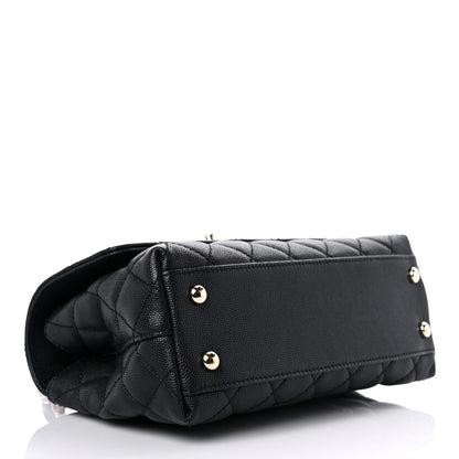 Chanel Caviar Quilted Mini Coco Handle Flap Black 4 of 12