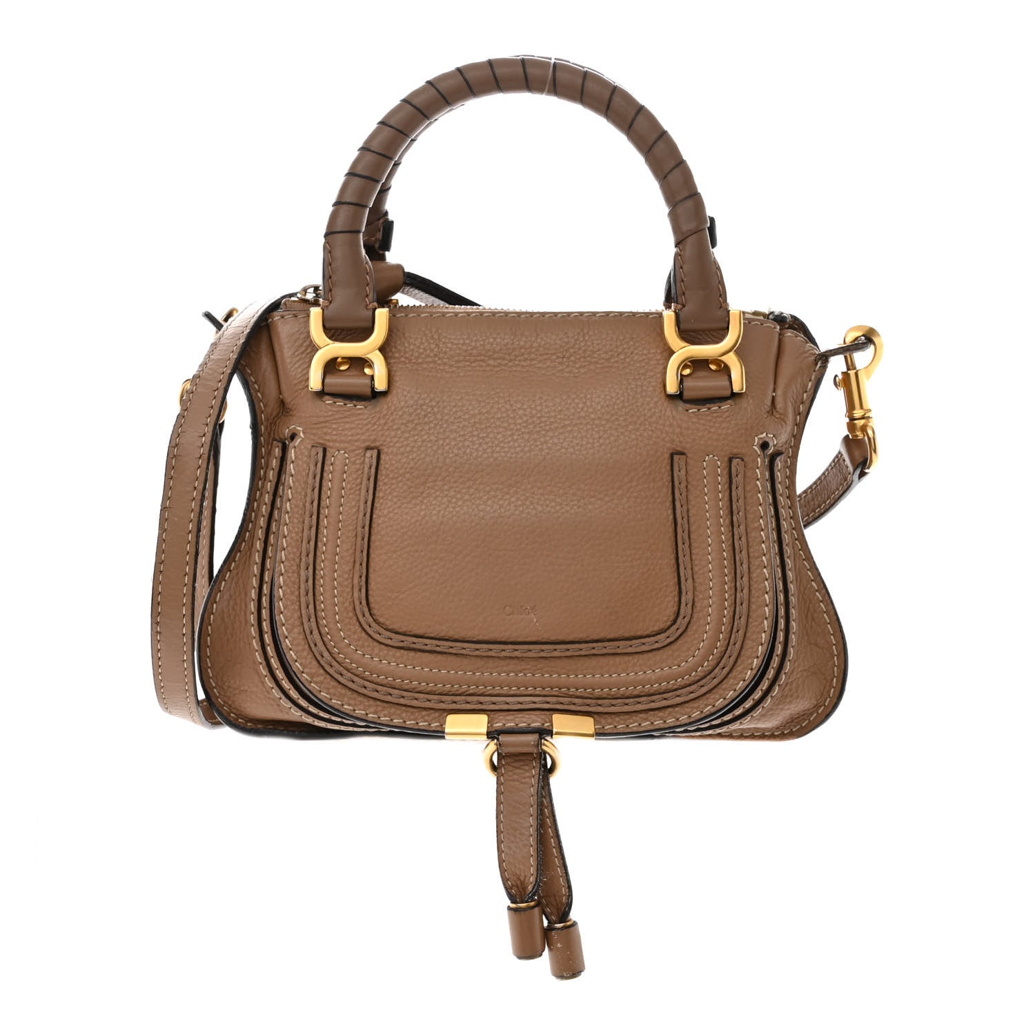 Chloe Calfskin Mini Marcie Satchel Nut 1 of 23