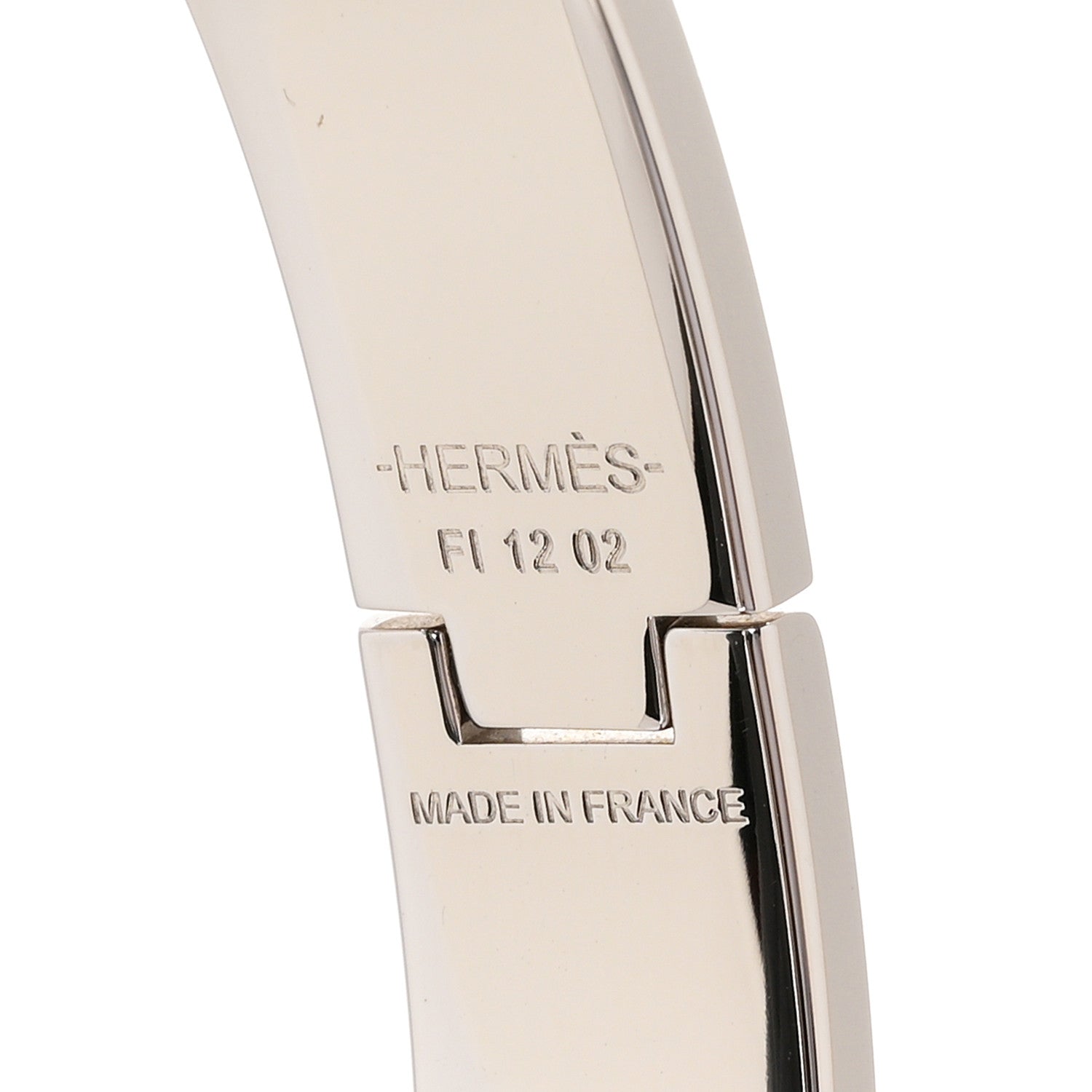 Hermes Enamel Narrow Clic Clac H Bracelet GM Chataigne 4 of 5