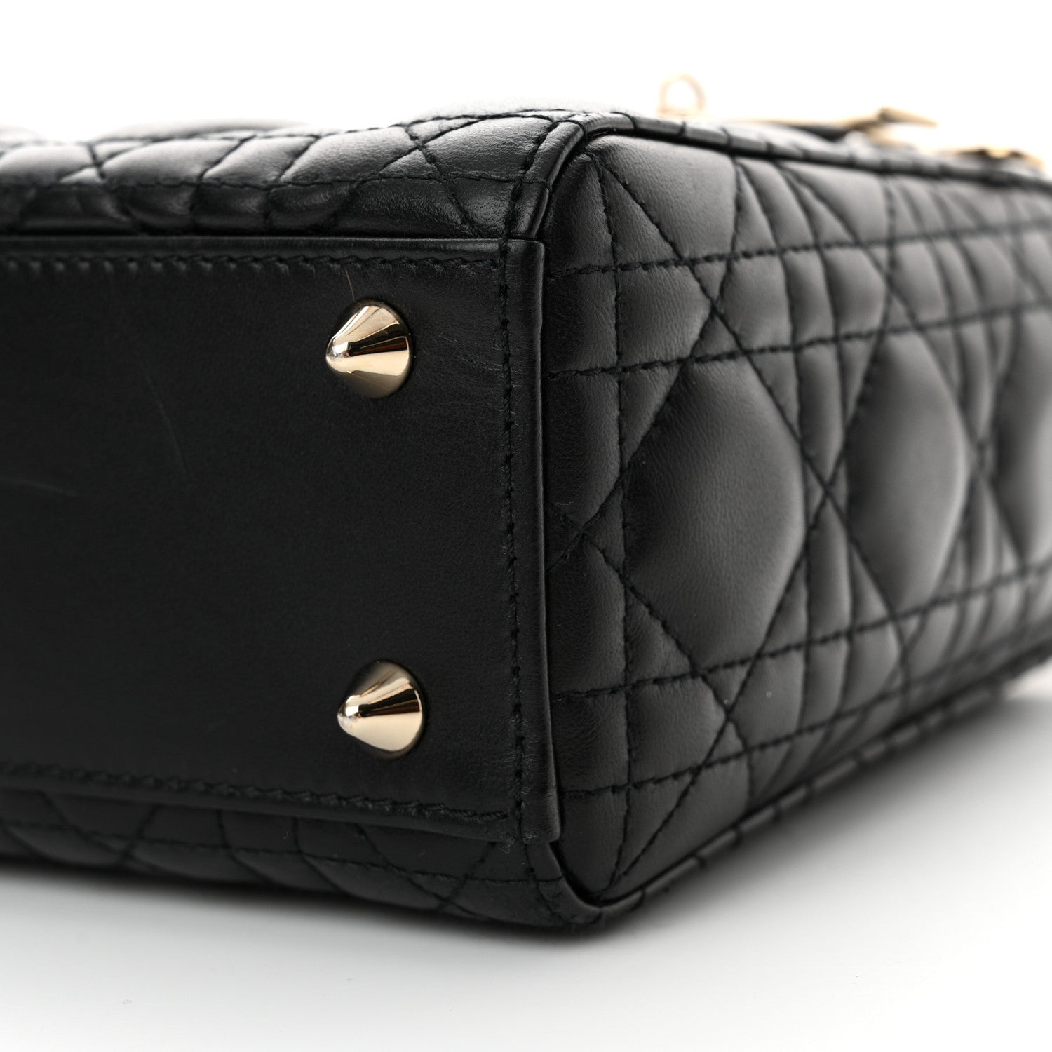Christian Dior Lambskin Cannage Small My ABCDior Lady Dior Black 10 of 12