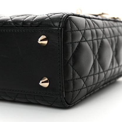 Christian Dior Lambskin Cannage Small My ABCDior Lady Dior Black 10 of 12