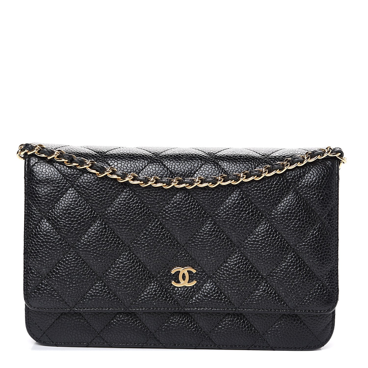 Chanel Caviar Quilted Wallet On Chain WOC Black 1 of 10