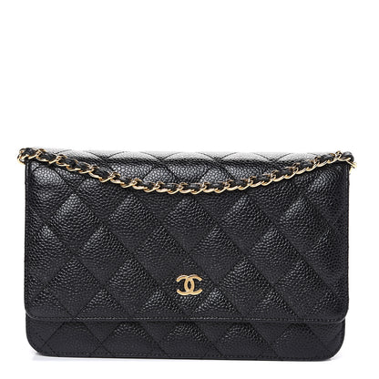 Chanel Caviar Quilted Wallet On Chain WOC Black 1 of 10