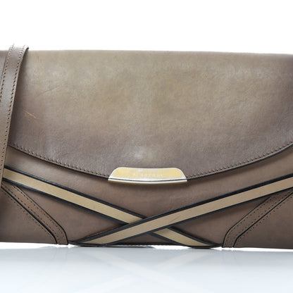 Burberry Bridle Calfskin Katherine Crossbody Clutch Brown 9 of 23