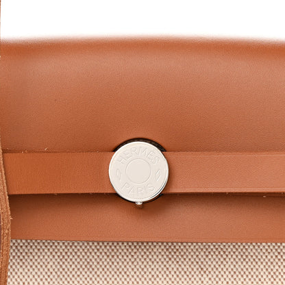 Hermes Vache Hunter Criss Viking Herbag Messenger 39 Ecru Beige Fauve 9 of 12